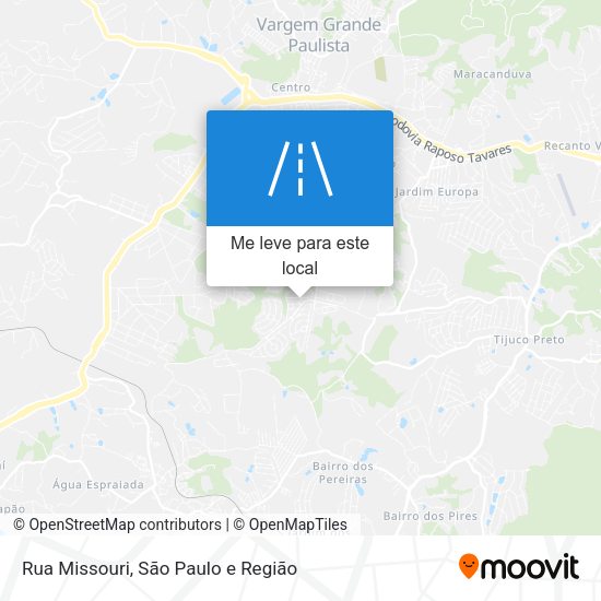 Rua Missouri mapa