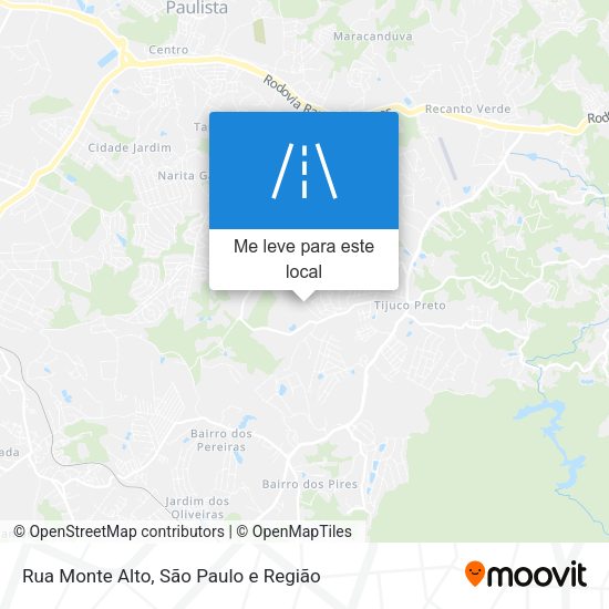 Rua Monte Alto mapa