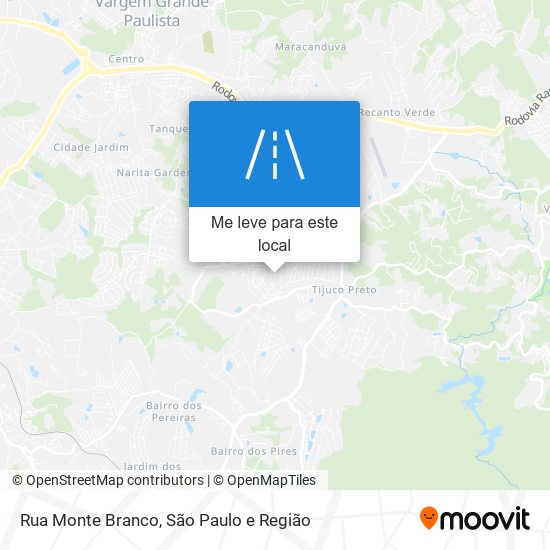 Rua Monte Branco mapa