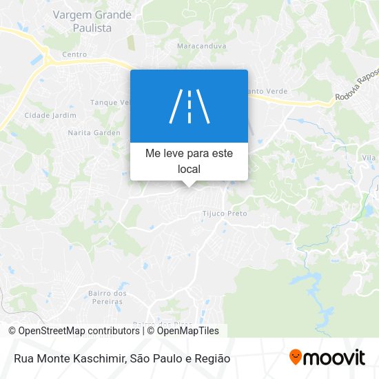 Rua Monte Kaschimir mapa