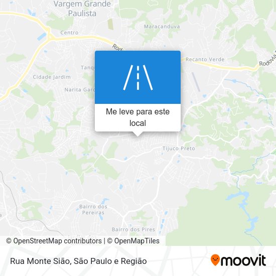 Rua Monte Sião mapa