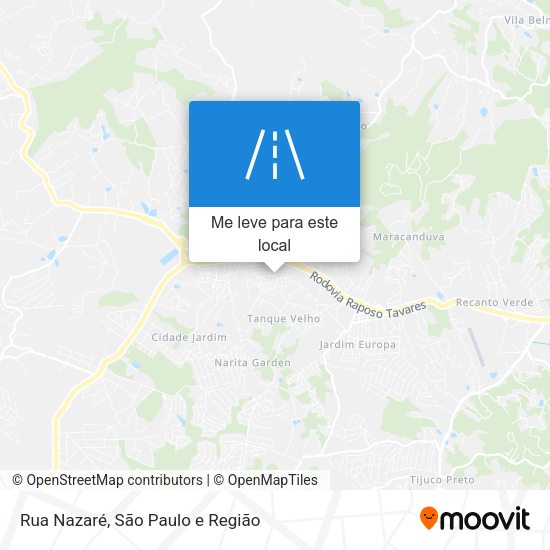 Rua Nazaré mapa