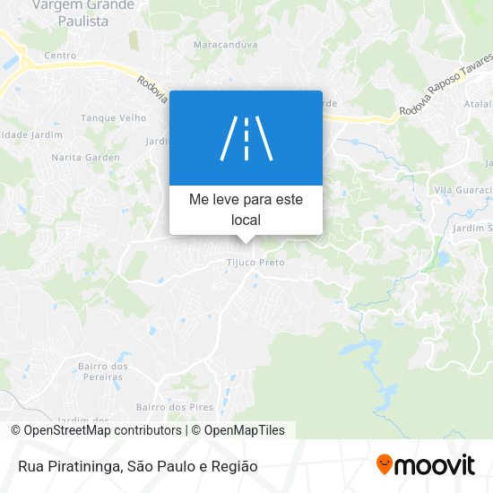 Rua Piratininga mapa