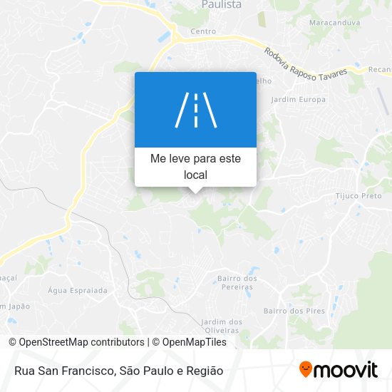 Rua San Francisco mapa