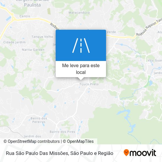 Rua São Paulo Das Missões mapa