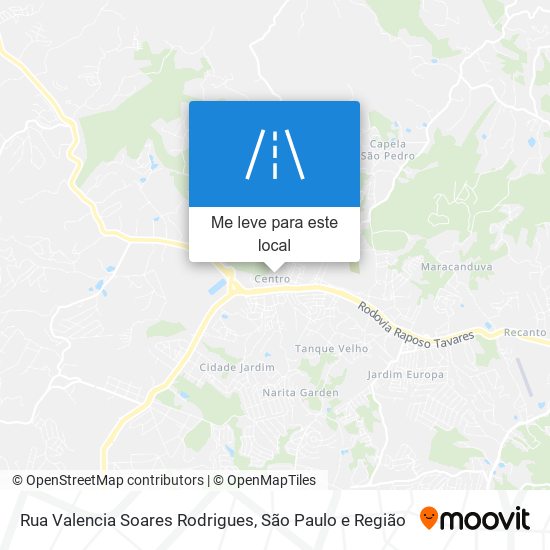 Rua Valencia Soares Rodrigues mapa