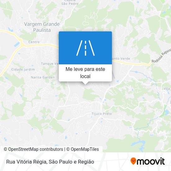 Rua Vitória Régia mapa