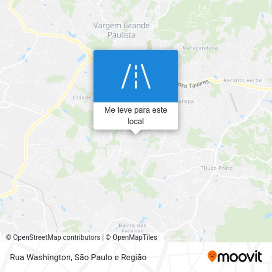 Rua Washington mapa