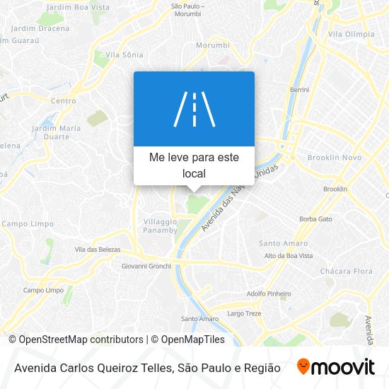 Avenida Carlos Queiroz Telles mapa