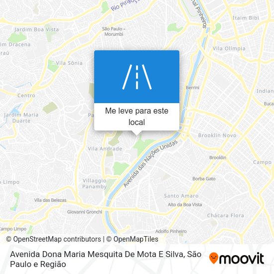 Avenida Dona Maria Mesquita De Mota E Silva mapa