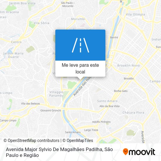Avenida Major Sylvio De Magalhães Padilha mapa
