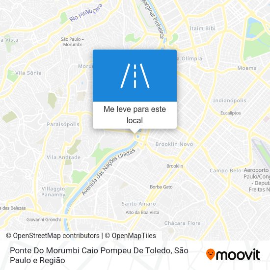 Ponte Do Morumbi Caio Pompeu De Toledo mapa