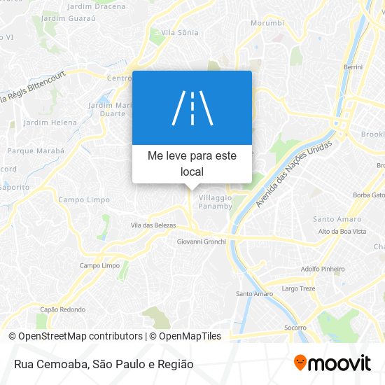 Rua Cemoaba mapa