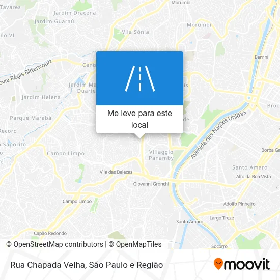 Rua Chapada Velha mapa