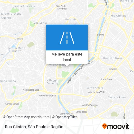 Rua Clinton mapa