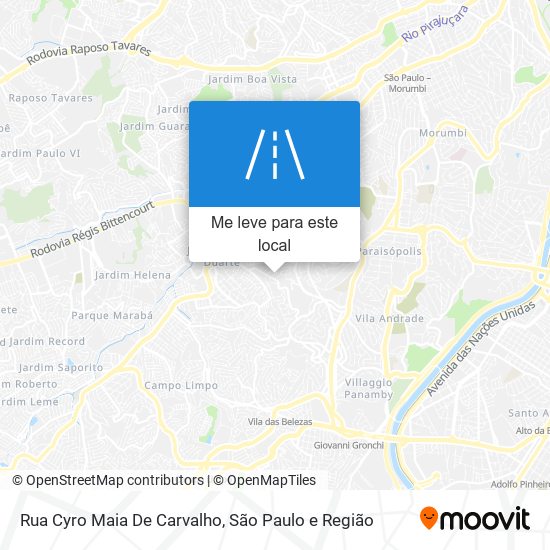 Rua Cyro Maia De Carvalho mapa