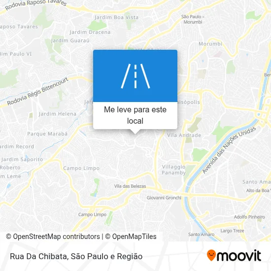 Rua Da Chibata mapa