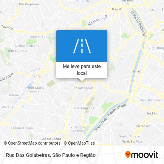 Rua Das Goiabeiras mapa