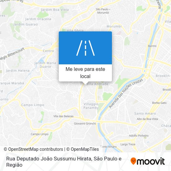 Rua Deputado João Sussumu Hirata mapa