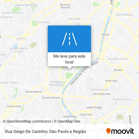Rua Diego De Castilho mapa