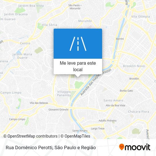 Rua Domênico Perotti mapa