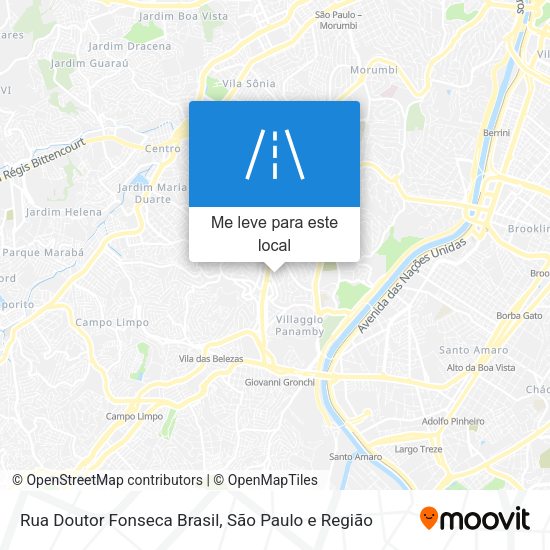 Rua Doutor Fonseca Brasil mapa