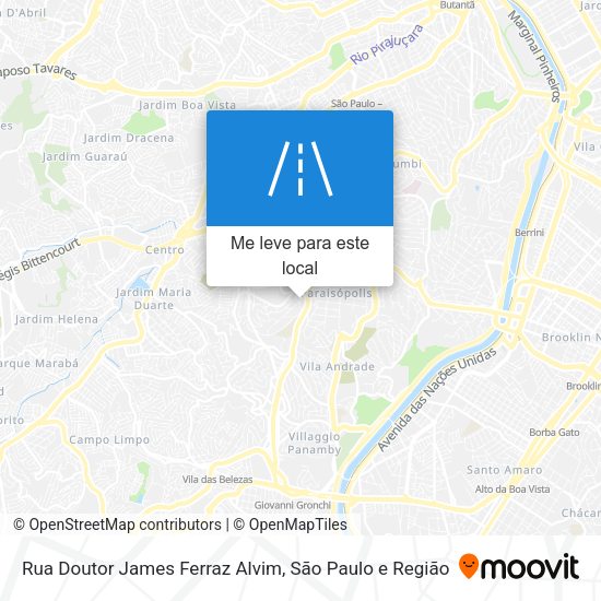 Rua Doutor James Ferraz Alvim mapa