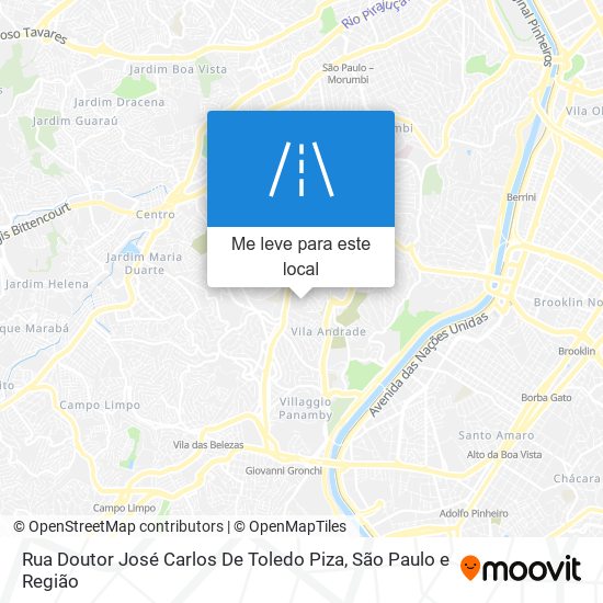 Rua Doutor José Carlos De Toledo Piza mapa