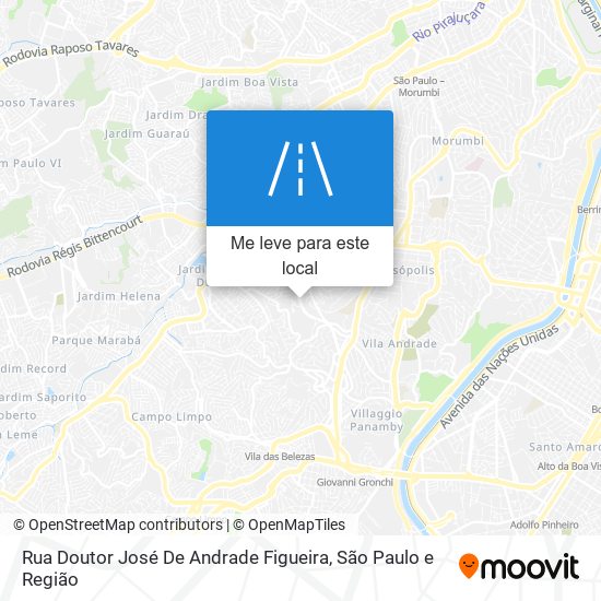 Rua Doutor José De Andrade Figueira mapa