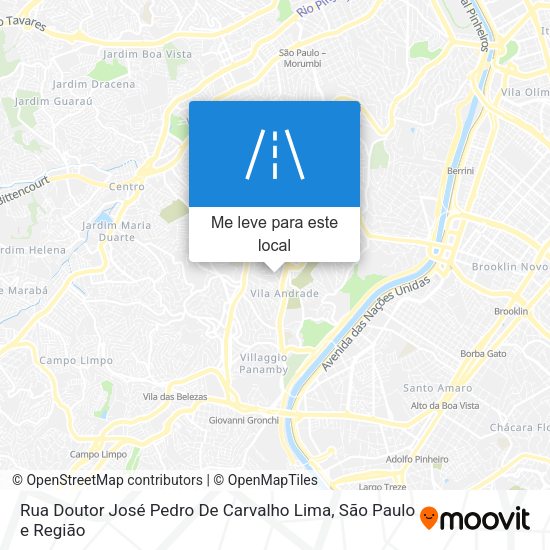 Rua Doutor José Pedro De Carvalho Lima mapa