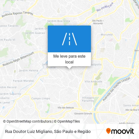 Rua Doutor Luiz Migliano mapa