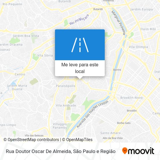 Rua Doutor Oscar De Almeida mapa