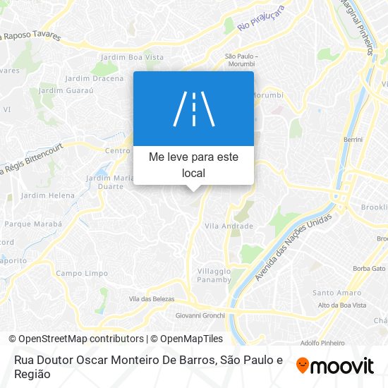 Rua Doutor Oscar Monteiro De Barros mapa