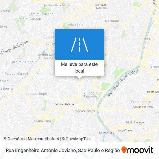 Rua Engenheiro Antônio Joviano mapa