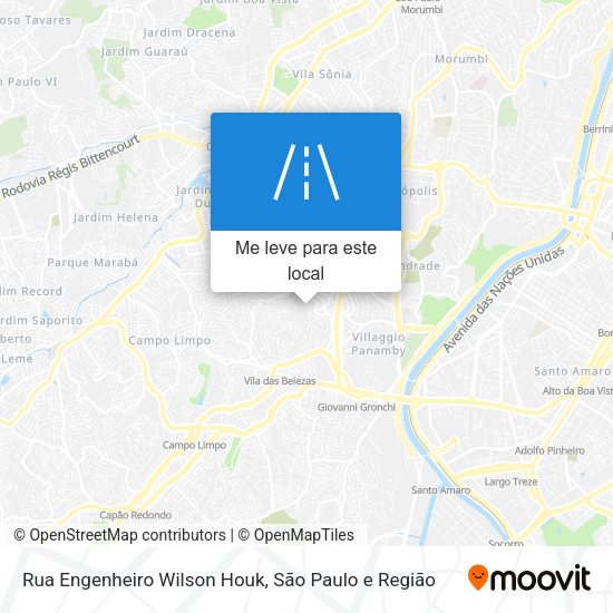 Rua Engenheiro Wilson Houk mapa