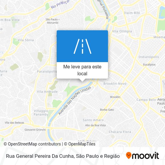 Rua General Pereira Da Cunha mapa