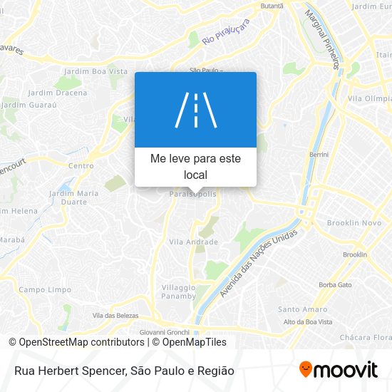 Rua Herbert Spencer mapa