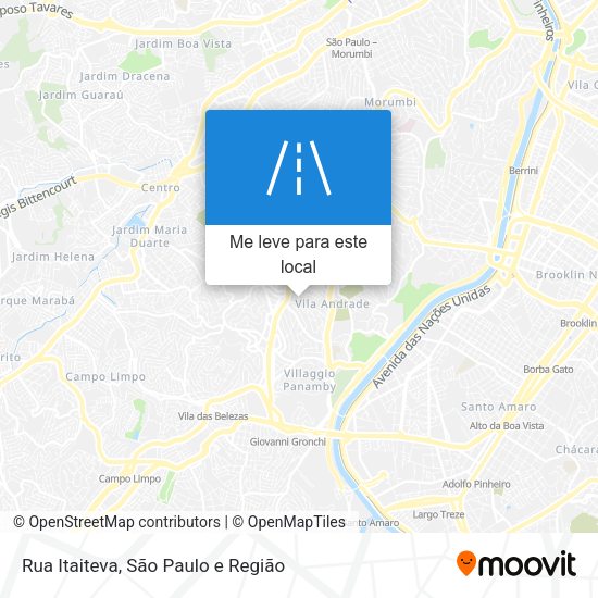 Rua Itaiteva mapa