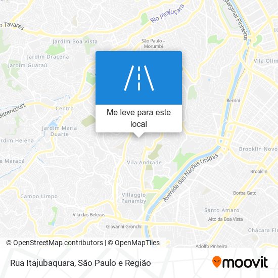 Rua Itajubaquara mapa