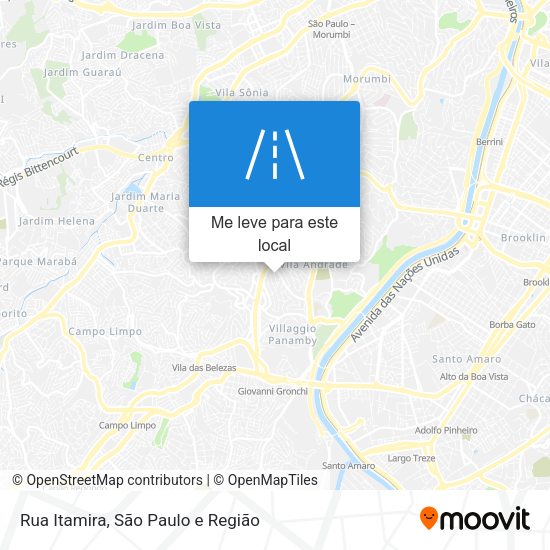 Rua Itamira mapa