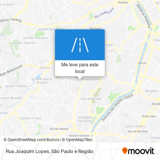 Rua Joaquim Lopes mapa