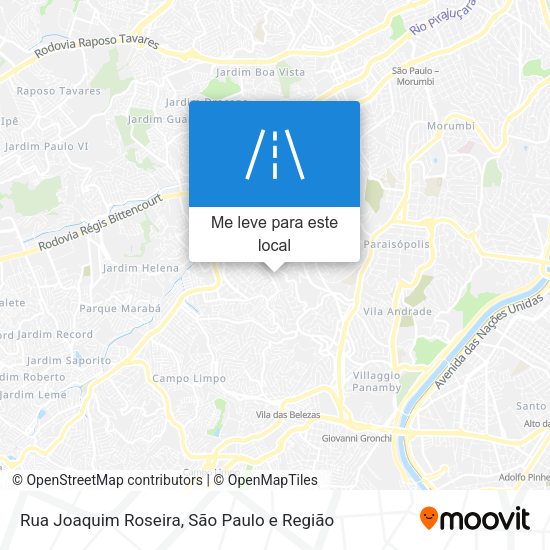 Rua Joaquim Roseira mapa