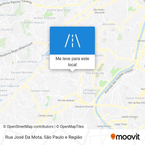 Rua José Da Mota mapa