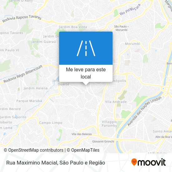 Rua Maximino Macial mapa