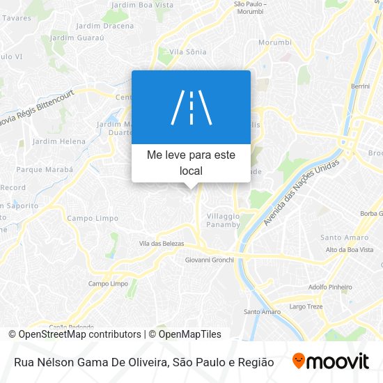 Rua Nélson Gama De Oliveira mapa