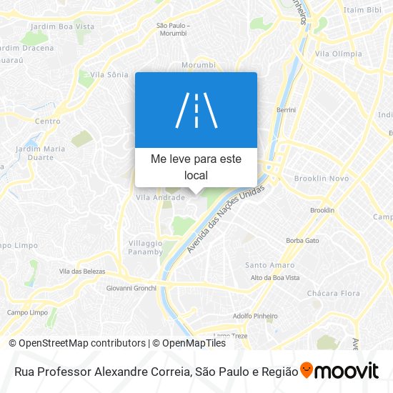 Rua Professor Alexandre Correia mapa