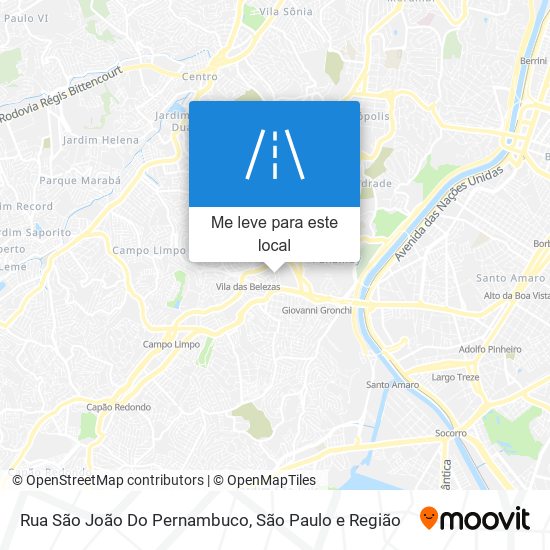 Rua São João Do Pernambuco mapa