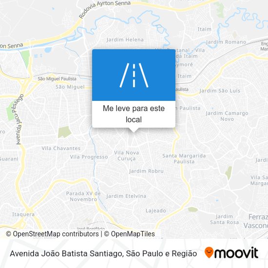 Avenida João Batista Santiago mapa