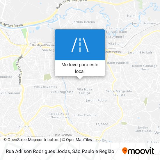 Rua Adílson Rodrigues Jodas mapa