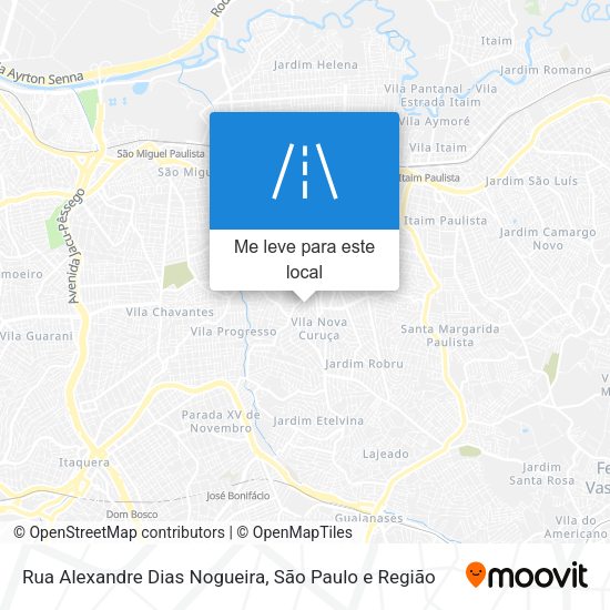 Rua Alexandre Dias Nogueira mapa